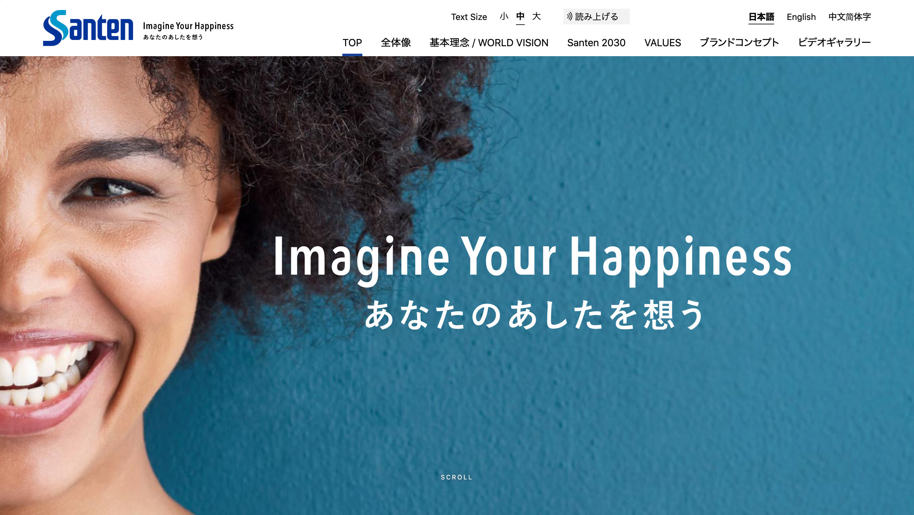 参天製薬のブランドサイトデザイン